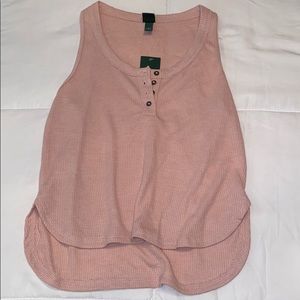 Brand new, Light pink button up tank size S